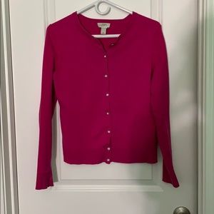 Ann Taylor loft pink cardigan size M